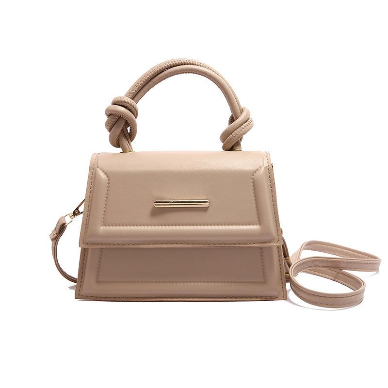 Small Bag Women's Handbag New Simple Messenger Bag Solid Color Small Fresh Foreign Texture Commuting Shoulder Small Square Bag