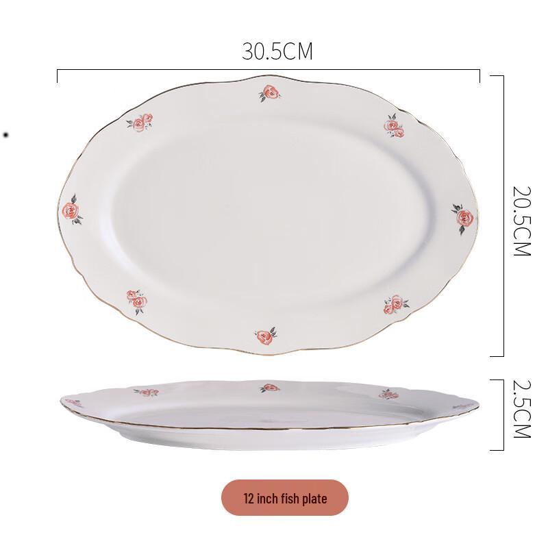 Wutuo Fresh Floral Ceramic Dinnerware Set