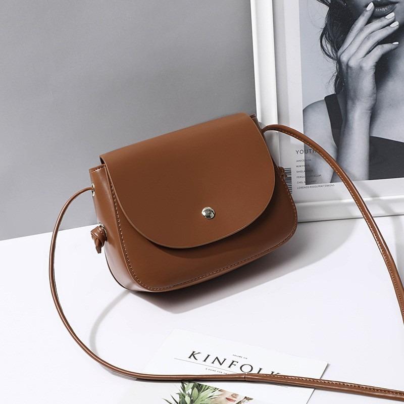 Small bag women's new trendy fashion leather messenger bag women's shoulder small square bag luggage