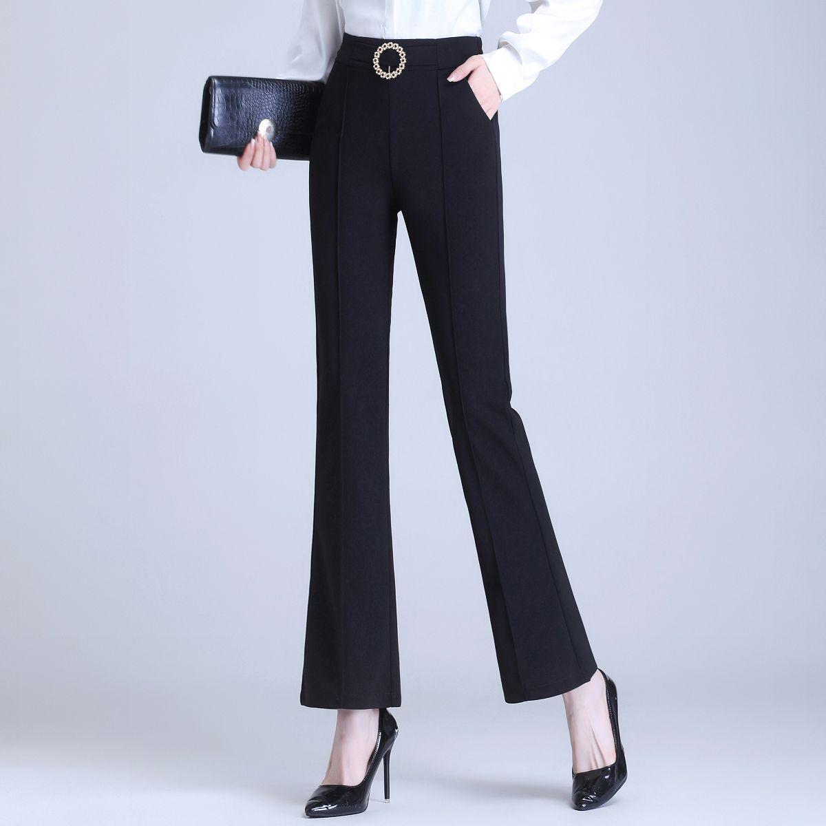 

Women s High-Waisted Flared Suit Pants – Slimming, Flattering, Stretchy, Comfortable, and Versatile Casual Wide-Leg Pants M 90-100 jin