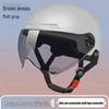 Four Seasons Lightweight Breathable Sun Protection Helmet for Electric Scooters, Motorcycles, and Bicycles - Unisex Summer Classic Half Helmet.