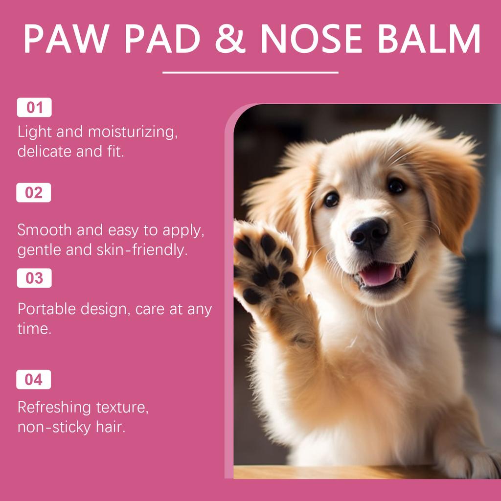 Dog Cream And Pet Moisturizing Cream Care For Dry And Cracked, Reducing Damage To From Hot Roads And Snowy Days Pad & Nose Balm Dry Pad Moisturizer