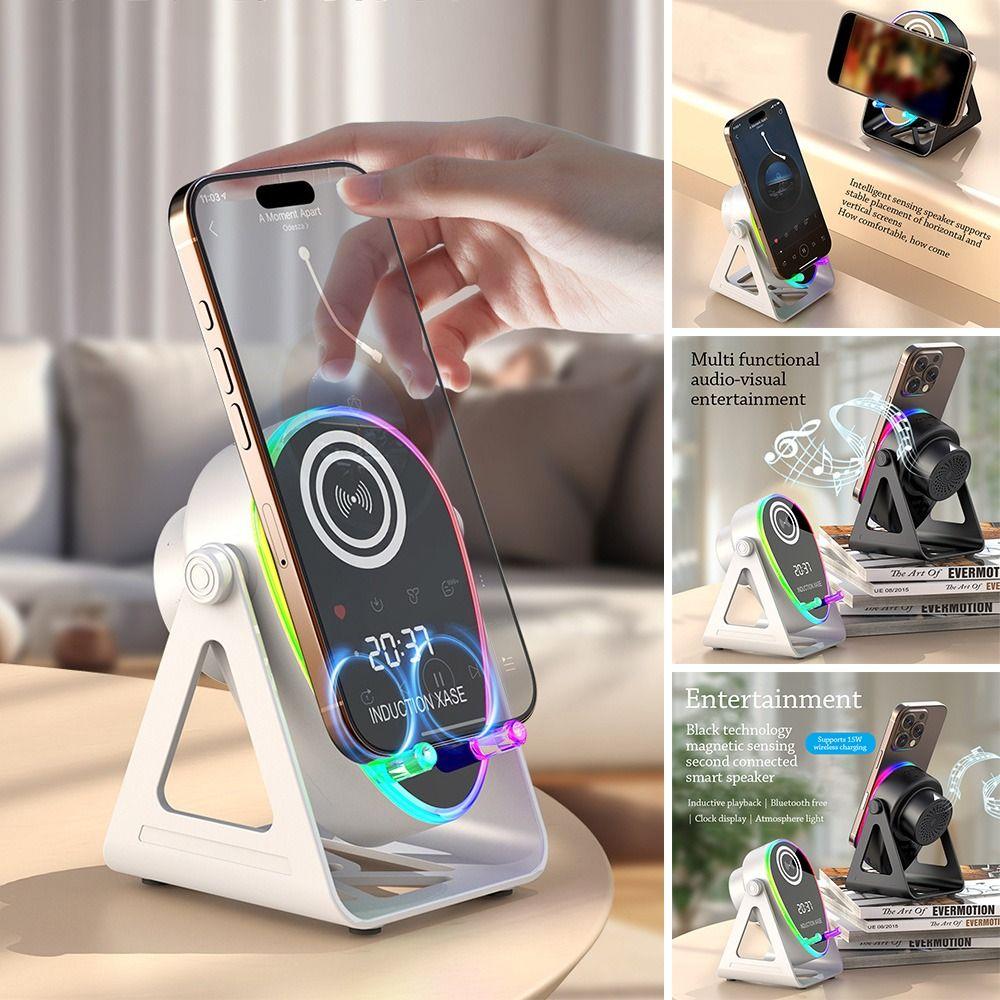 360° Rotate Wireless Bluetooth Speaker Stand 3 In 1 Phone Stand Smart Speaker Phone Bracket  Home
