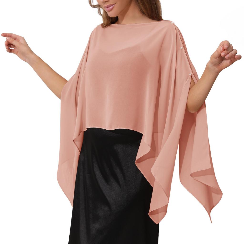 Versatile Chiffon Beach Cover-up Shawl - Multiple Ways to Wear