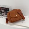 Women Corduroy Crossbody Shoulder Small Square Bag Casual Fashion Daily Handbag