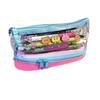 Simple Dual Layer Transparent Pencil Case With Large Capacity For Students And Office Supplies