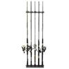 Vertical Fishing Rod Holder Wall Mounted Fishing Rod Rack, Store 10 Rods, Fishing Poles Holder Garage Vertical Rod Rack