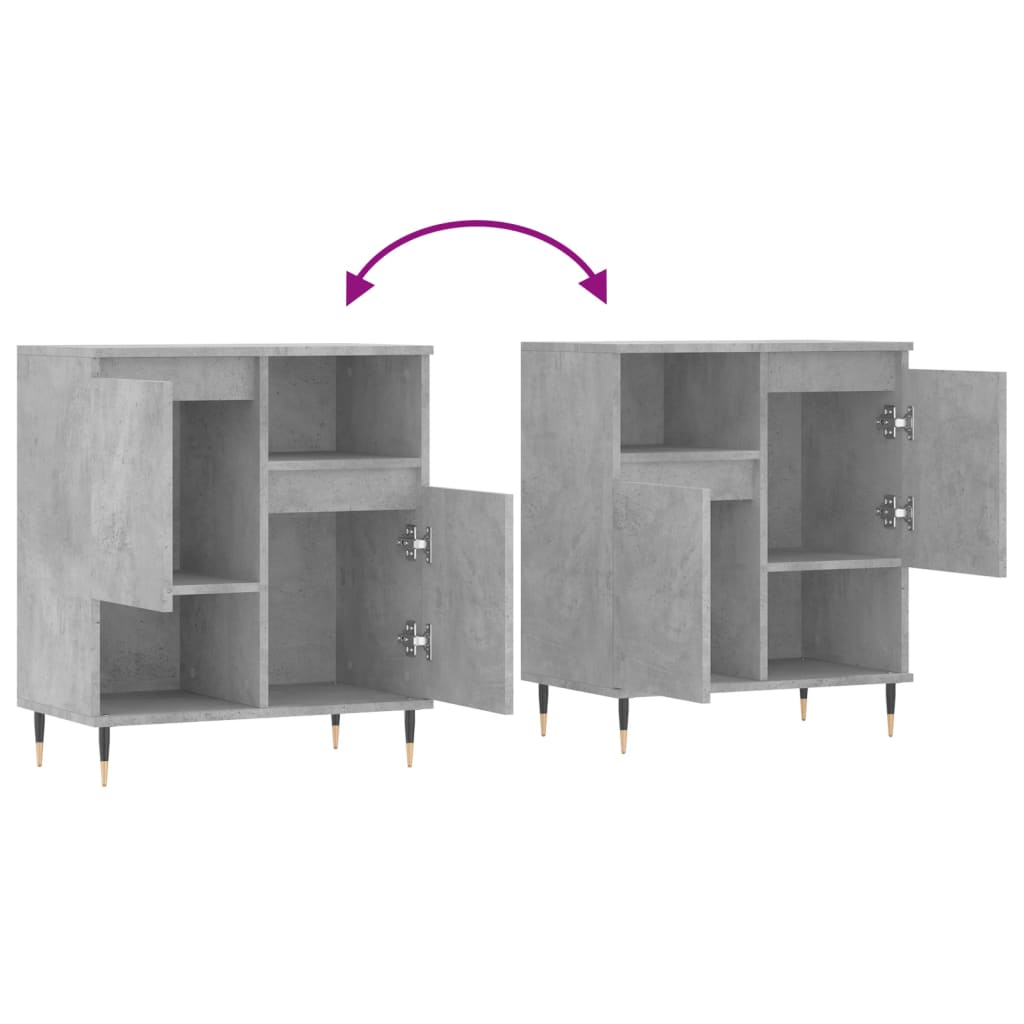 Sideboard Concrete Grey 60 x 35 x 70 cm Particleboard