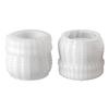 Silicone Planter Casting Mold with Alternating Cable-Knit Panels and a Round Open-Top Form for Resin, Cement, Concrete, and Home Accent Projects