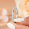 925 Sterling Silver Minimalist Thin Rings for Women Wedding Brilliant Cubic Zircon High Quality Female Finger Ring Jewelry