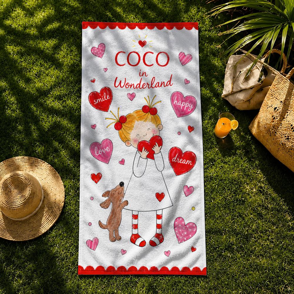 Character C-COCO-chan Towel Towel beach towel, quick drying absorbent bath towel for Swim,Gym,Camping,Outdoor hot