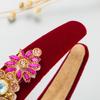 Women Hair Band Creative Flower Accessories Rhinestone Head Band Wide Edge Headwear