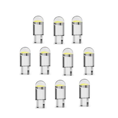 10 pièces LED COB Verre Haute Luminosité Lampe de Voiture Bonne Dissipation Thermique Longue Durée de Vie T10 Largeur