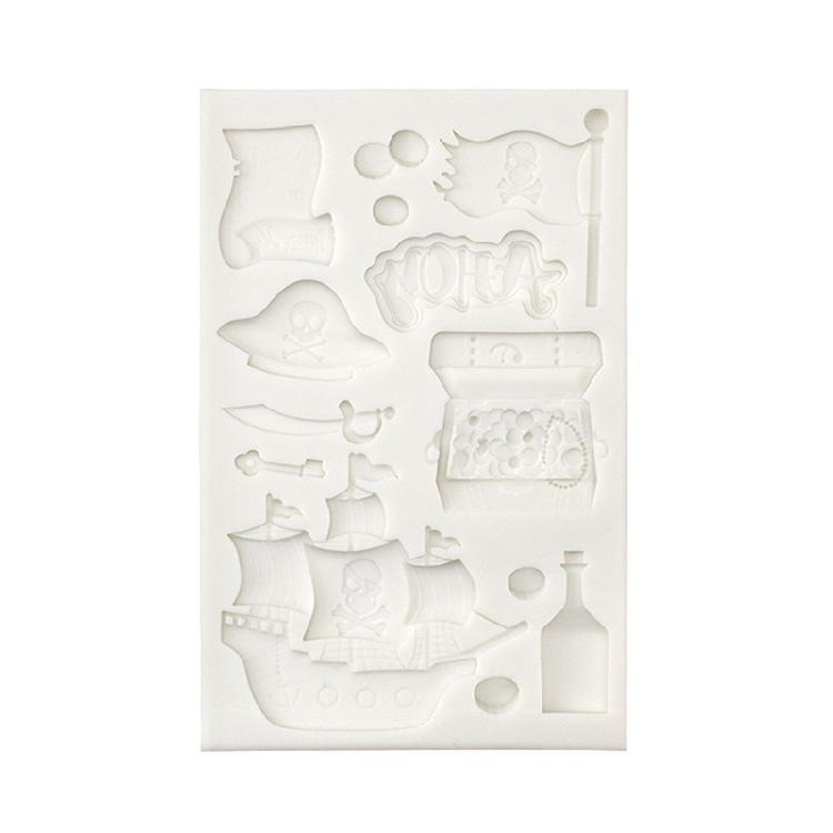 

3D Fondant Pirate Treasure Box Chocolate Candy Mold Polymer Craft DIY Molds Gift 1
