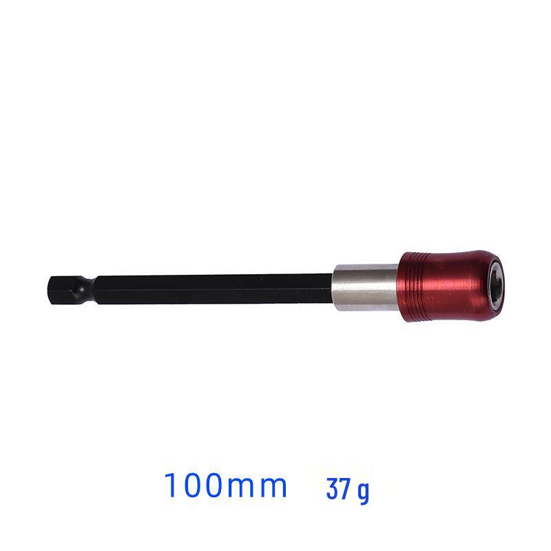 3-Piece Red Quick-Release Self-Locking Hex Shank Magnetic Screwdriver Extension Adapter Set