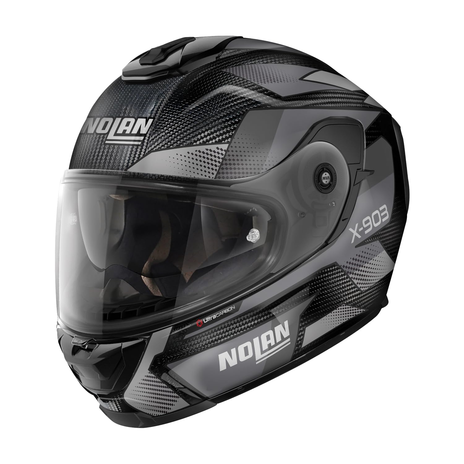 

NOLAN Motorcycle Helmet Full Face X Series Ultra Carbon HIGHSPEED XL Size 45843 [] X-903 (Gray/76) (61-62cm)