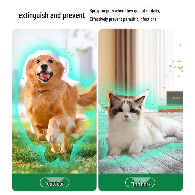 Ectoparasite Treatment Spray: Flea Stop - Removes Fleas, Kills Ticks & Mites, Cat & Dog Insect Repellent for Home.