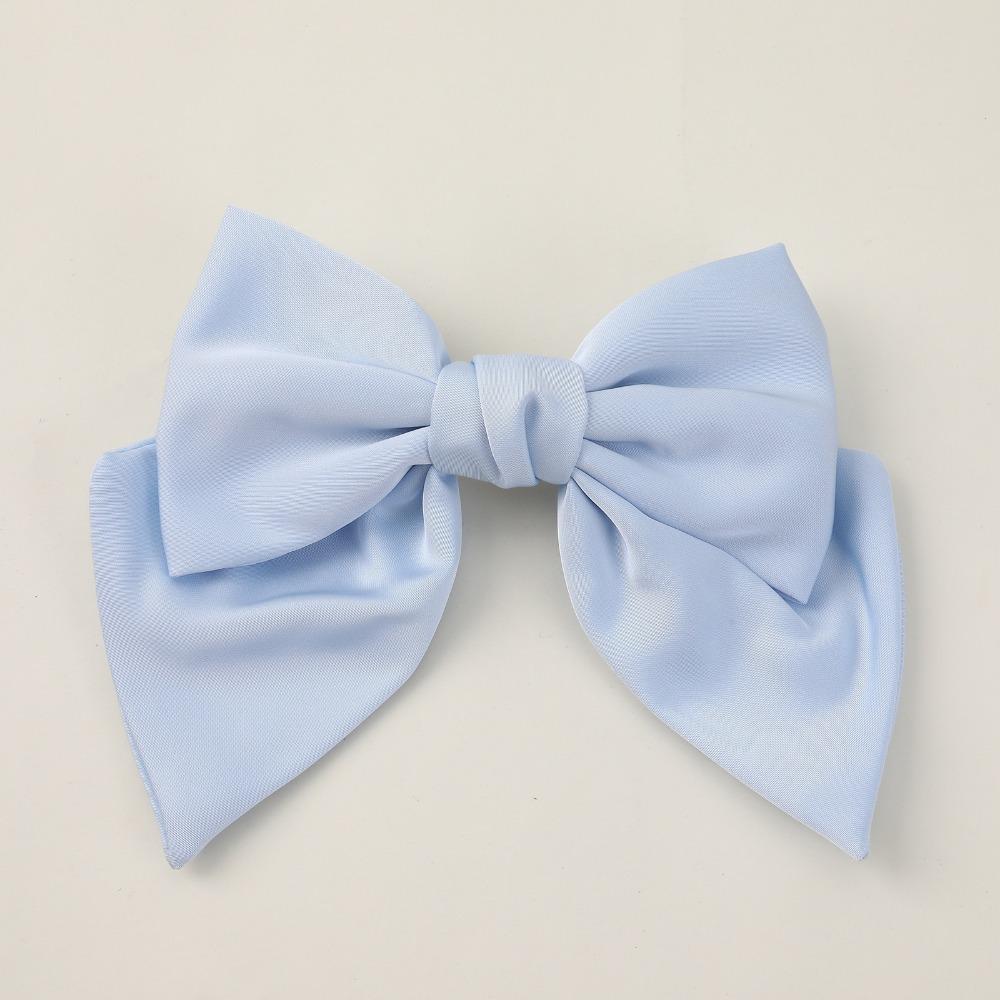 Satin Bowknot Hair Clip Spring Clip Hair Accessory Daily Wear French Hair Bow Clip Girls
