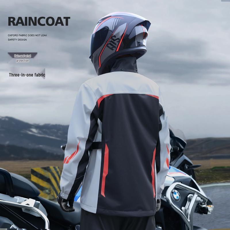 Pánský voděodolný větruodolný motocyklový pláštěnkový set a kalhoty