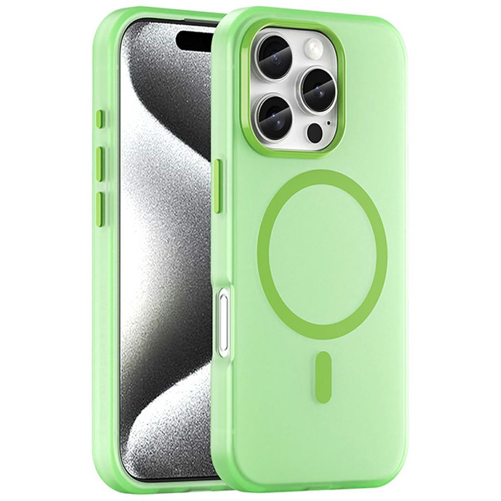 For iPhone 16 Pro Case Compatible with MagSafe TPU+PC Slim Matte Translucent Phone Cover