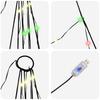 LED Christmas Tree with Ground Spikes Multicolored 306 cm Metal