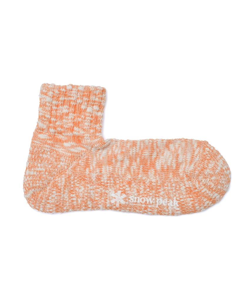 Snow Peak Soft GARAGARA Sox Socks Size SO-26SU001 (Men's & Women's, Orange, M)