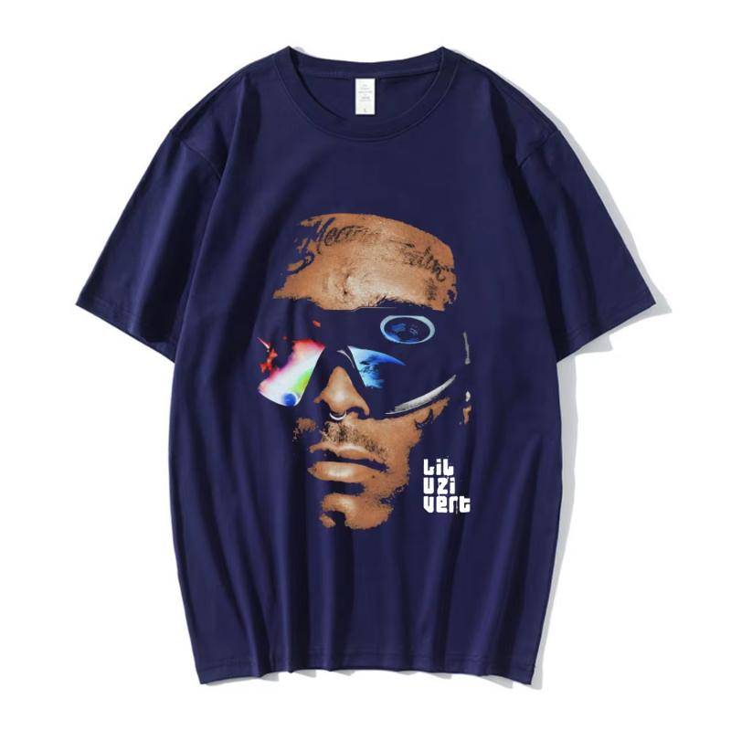 Rapper Lil Uzi Vert Graphic Tshirt Cotton Casual Loose T Shirt Unisex Clothes Hip Hop Vintage Short Sleeve Oversized Tshirts S