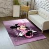 1pc Minnie Pattern Area Rug Soft Flannel Floor Mat for Living Room,Office,Bedroom and Carpet,Sofa Coffee Table Floor Mat