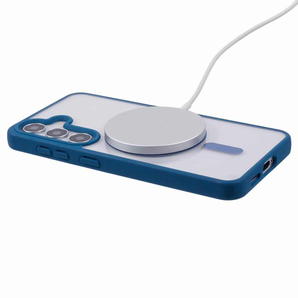 For Samsung Galaxy S23 FE Magnetic Case Shockproof PC+TPU Clear Phone Cover