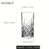 423ML Stemware 1/2 PCS Glass Cup Parties Glassware for Drinking Water Beer or Soda Stylish and Elegant Tableware Dishwasher