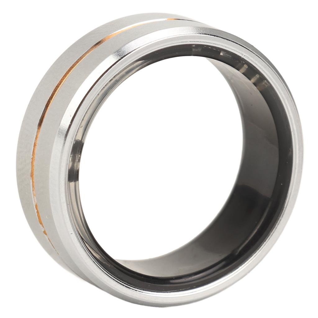 Smartring Silber Wasserdicht Fernbedienung Aufnahme Smart Health Tracker Ring für Fitness Schlafen