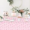 White Pink Bow Table Cloth Coquette Birthday Decor for Women for Girls Bridal Baby Shower Birthday Party Stylish Party Supplies