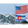 Colorado State Flag 3x5 Ft Deluxe Full Embroidered Premium Polyester Durable CO Outside Flag with Sewn Stripes and Brass Grommets for Indoor/Outdoor