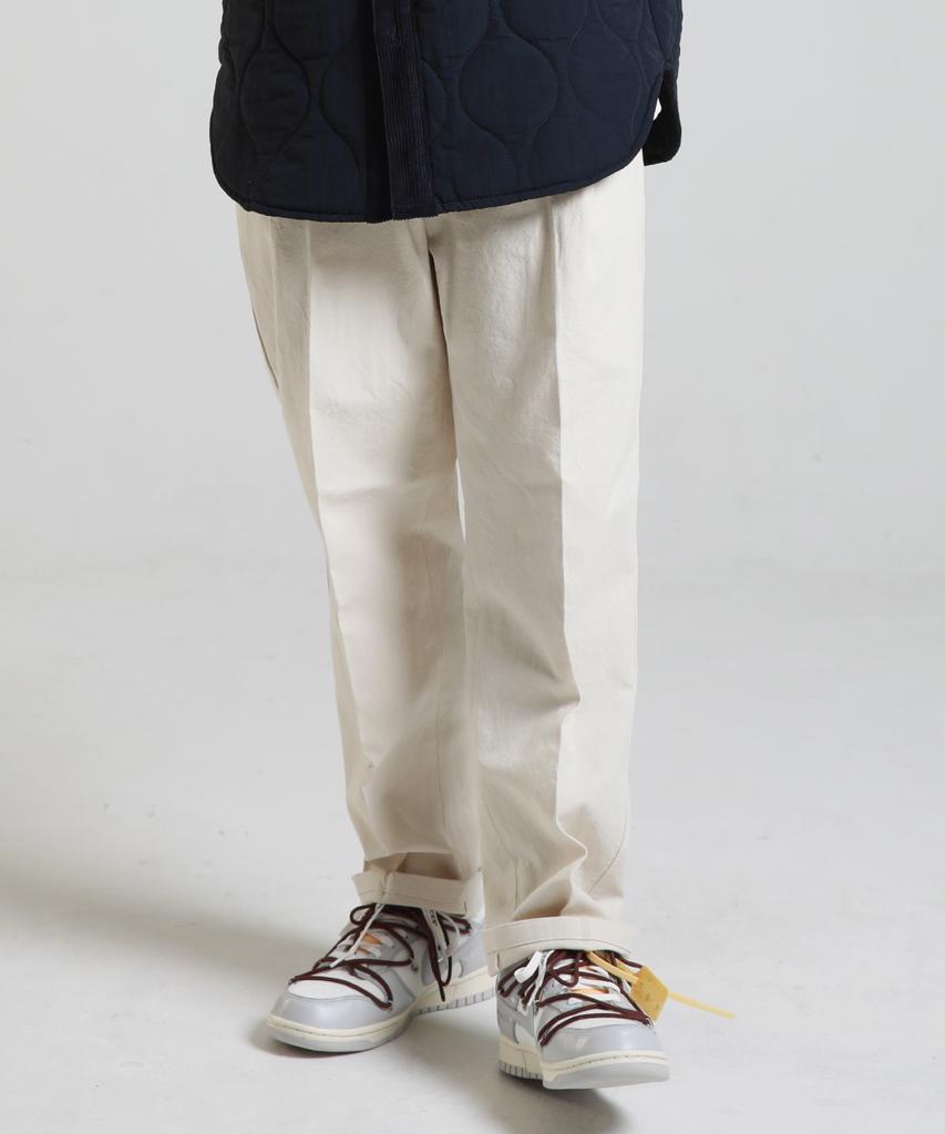 STAGE NAME Washed Tapered Wide Pants_Cream