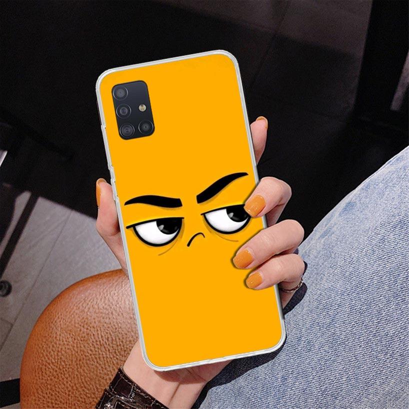 Funny Face Phone Case For Samsung Galaxy A52 A32 A22 A12 A51 A31 A50S A30S A20S A10S Note 20 Ultra 10 Plus S10 A72 A71 Galaxy A5