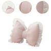 Bowknot Pillow Wedding Gift Bedside Cushion for Bedroom Office Study Room