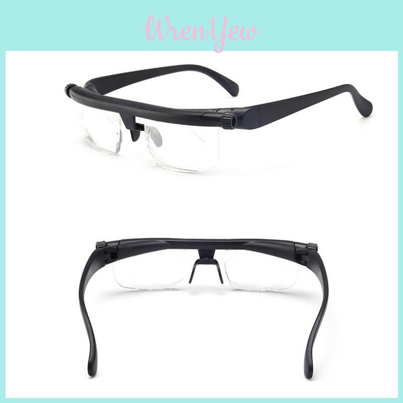 Lens Dial Adjustable Glasses Clear Vision Reading Distance Vision Eyeglasses For Men And Women