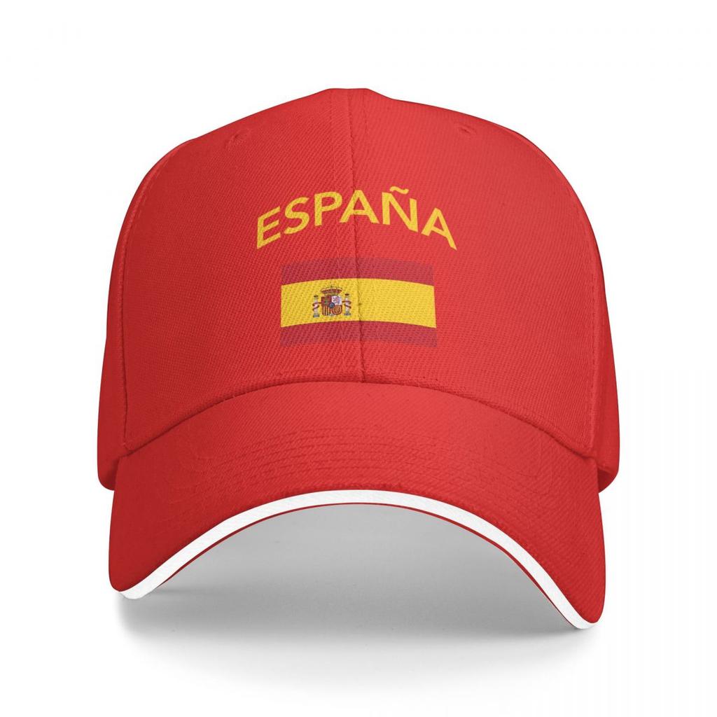 Spain Spanish Flag Casual Baseball Cap Tennis Skate Trucker Hat Summer Wholesale Unisex Women Street Style Baseball Caps