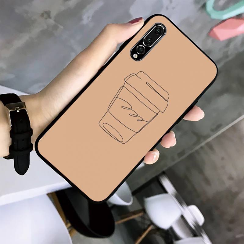 Simple Phone Case For Huawei G7 G8 P7 P8 P9 P10 P20 P30 Lite Mini Pro P Smart Plus Cove Fundas
