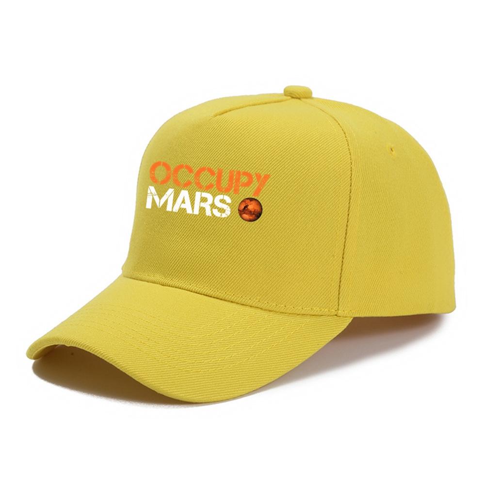 Occupy Mars Baseball Cap Spacex Nasas Unisex Elon Musk Falcon Heavy 9 Snapback Caps Unisex Casual Travel Outdoor Sun Hats