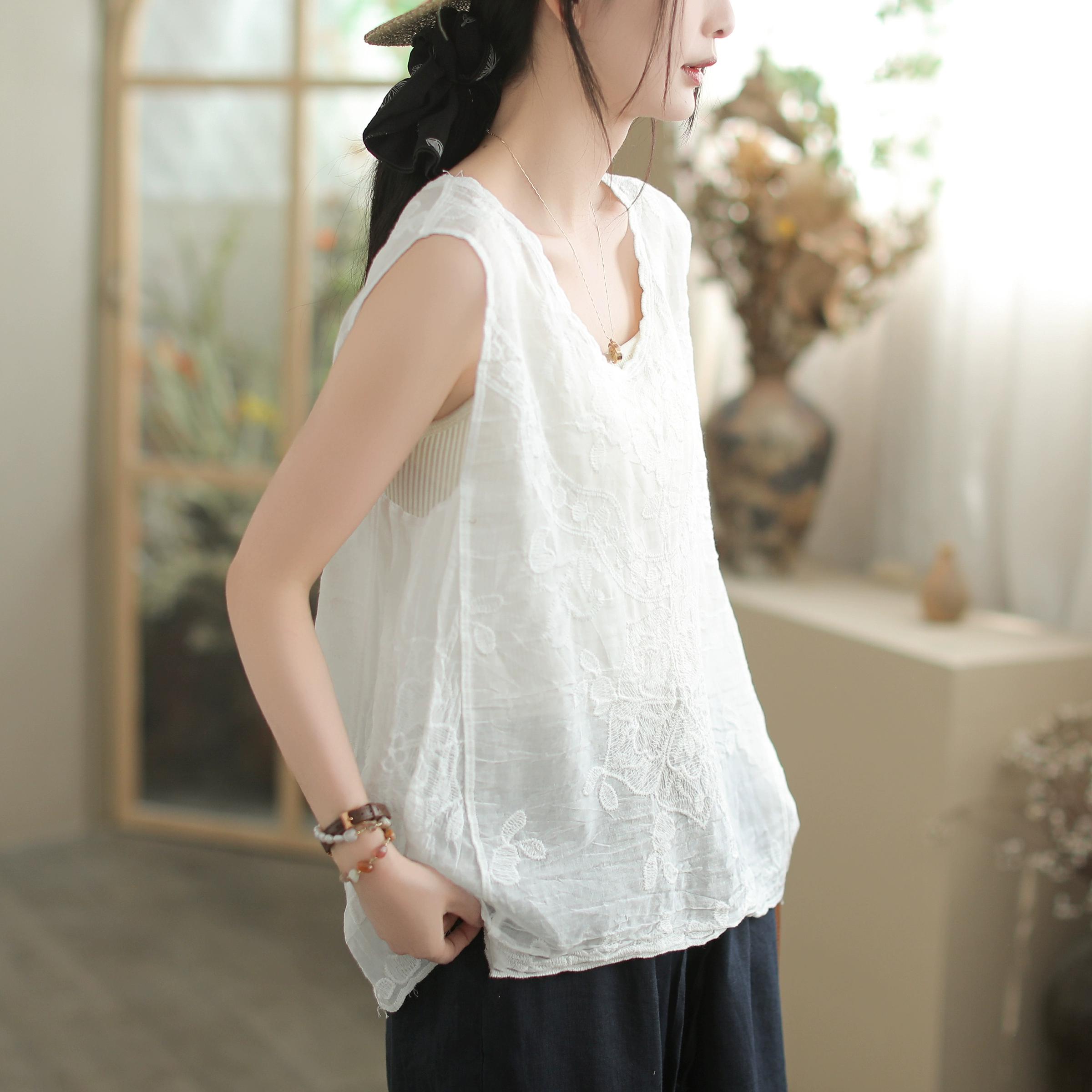 

DIMANAF 2025 Новые женские летние базовые футболки без рукавов, модные топы, футболки, повседневные свободные белые футболки белый