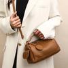 Feminine Pendular Boston Bag  Monochrom  Abnehmbarer Riemen  Schulter Crossbody Tasche  Großes Fassungsvermögen  Weiche Tasche  Hohe Qualität  Mode