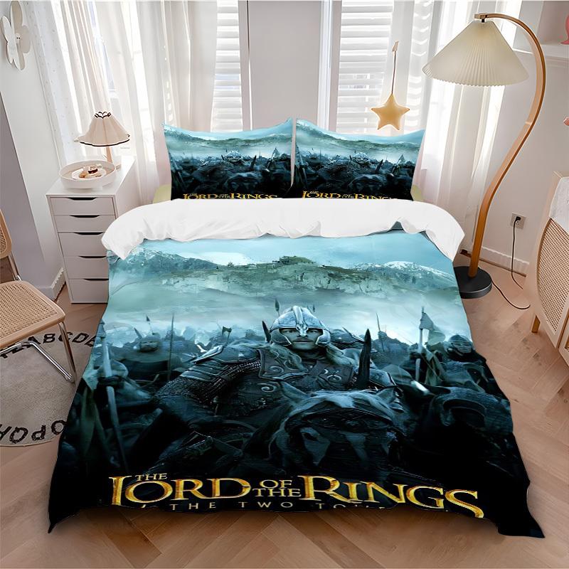3pcs Lord of the Rings Duvet Cover Set (1 Duvet Cover + 2 Pillowcases, No Core) - Comfortable, And Breathable Bedroom Decoration Yy251104097