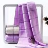100% Pure Cotton Bath Towel Set, Absorbent Adult Bath Towel, Solid Color Soft Bath Towel, Facial Wash Towel