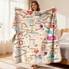1Pc  Personalized Nurse Gift Blanket Custom Medical Nursing Themed Flannel Throw Blanket For Healthcare Workers Rn Lpn