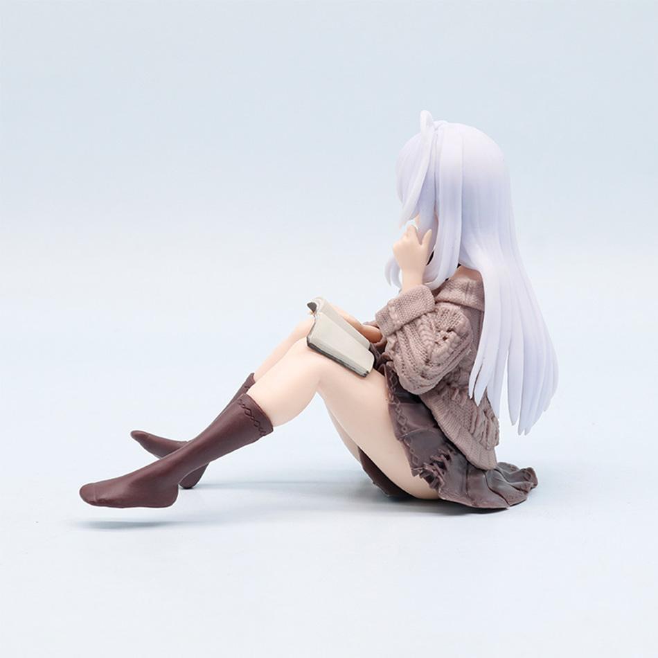 Journey Elaina Anime Figure Knitted Dress Witch Elaina Action Figure Pvc Collection Model Doll Toys for Christmas Gifts