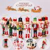 Nutcracker Soldier Wooden Puppet Figurine Christmas Decor For Home Living Room And Office