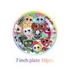 DANDY's World Theme Birthday Disposable Tableware Plate Banner Backdrop Cups Napkins Party Decor Balloon Cake Topper Gifts Props