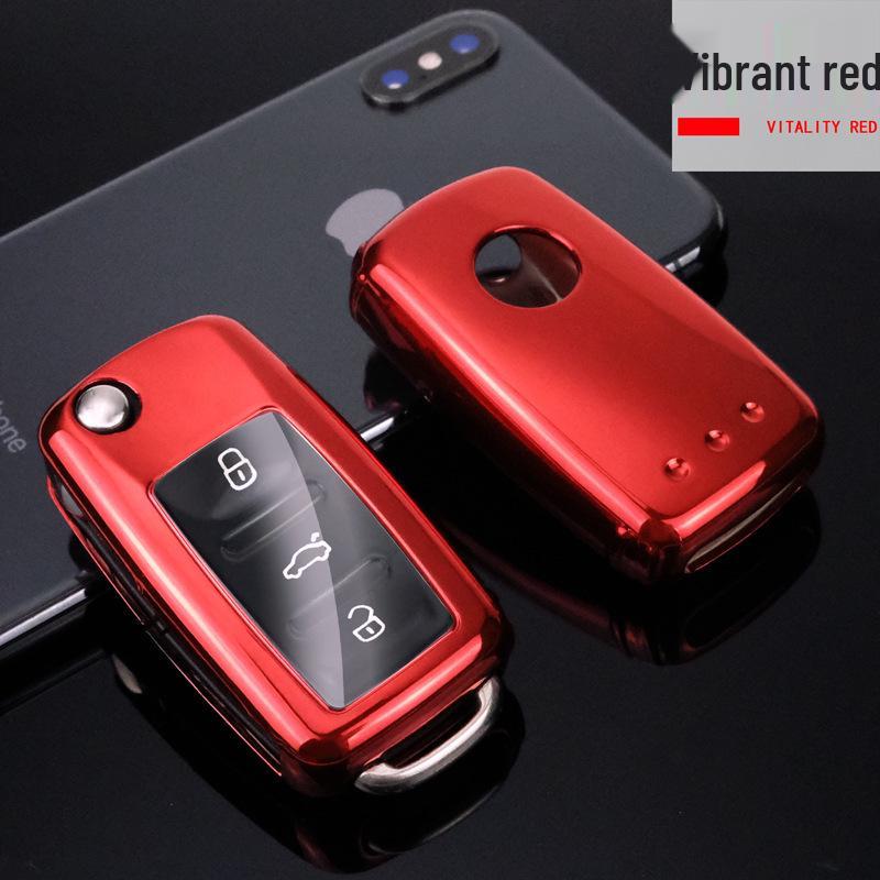 Skládací pouzdro na klíč od auta Volkswagen - Měkký TPU ochranný obal