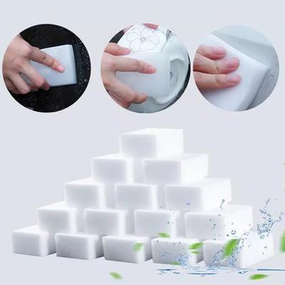 Lenço de esponja nano branca, bloco de esponja mágica, lenço de limpeza de cozinha